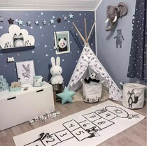 ins and white digital hops Crawl Pads Children Crawl Play Pads Mat Ground Mat Baby Adventure Crawl Blanket