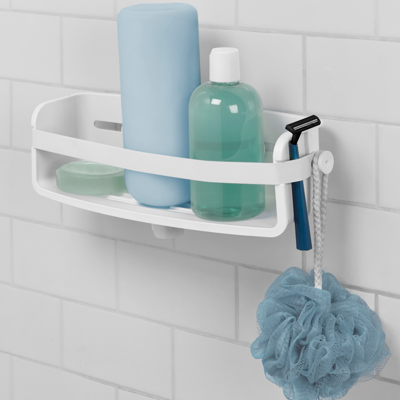 Canada umbra suction wall-style bathroom shelve Perforated Dressing Room Containing Basket Bathroom Gel Wall-mounted Shelf