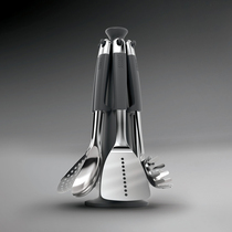 British Joseph silica gel free of stick rotary Trojan stainless steel wok Spade Suit Countertop Scoop scoop Scoop Cooking containing tools