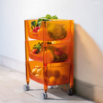 guzzini containing shelf fruit box vegetable basket removable cart snacks shelf kitchen shelve with multiple floors