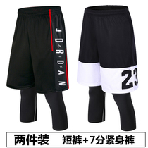  Loose five-point pants Basketball pants Shorts quick-drying leggings Fitness sports training pants running two-piece mens summer