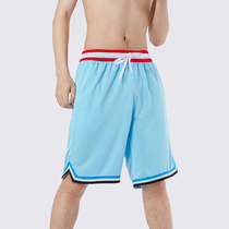 North Carolina blue American high street basketball pants 4 points sports shorts loose running fitness training ball pants Summer Boys