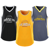 Basketball training sports vest quick-drying fitness running equipment Sweat-absorbing elastic sleeveless muscle T-shirt tide brand men