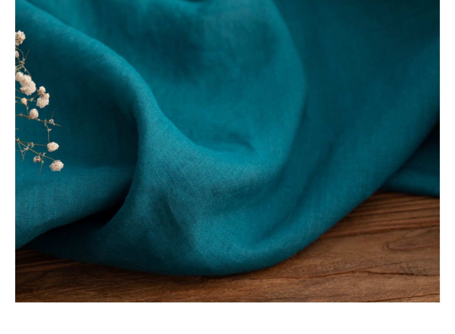 [Lake Blue] Travel Art Linen Cloth Stone Scrub Wash Masu Robe Dress Quần Áo Áo - Vải vải tự làm vải da may quần áo