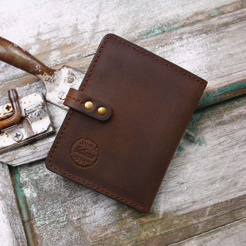 Handmade Cow Leather Minimalist Mini Driving License Pass License Protection Leather Jacket Youth Trend Genuine Leather Document Containing card Package