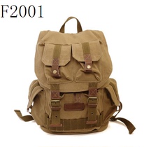 Retro shoulder SLR camera bag casual 5d4 outdoor canvas photography bag professional upper and lower layered with inner liner