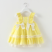 South Korea 2021 new childrens clothing summer baby female baby Spanish style dress girl foreign style princess skirt