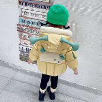 South Korea 2020 new girls winter coat baby girl year old winter plus velvet padded padded jacket foreign style down jacket