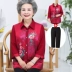 Bà mẹ mùa xuân áo mẹ trung niên mùa hè phù hợp với bà 60 tuổi quần áo sân lớn ngày của mẹ - Quần áo của mẹ áo sơ mi nữ trung niên Quần áo của mẹ
