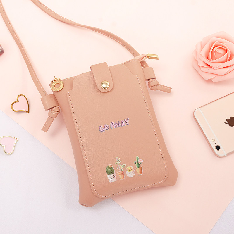 Summer loaded with mobile phone bag Oblique Satchel Bag 2022 New Mini Cute Little Bag Bag With Zero Money Cloth Bag Hang Neck Vertical