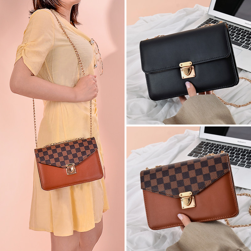 Packet Bag Women Bag 2022 Tidal Spring New Net Red Ins 100 Hitch Yofashion Retro Single Shoulder Chain Slanted Satchel