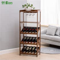 Floor-to-ceiling wine cabinet home wine rack wine display stand living room wine cabinet wine storage rack wine glass storage rack