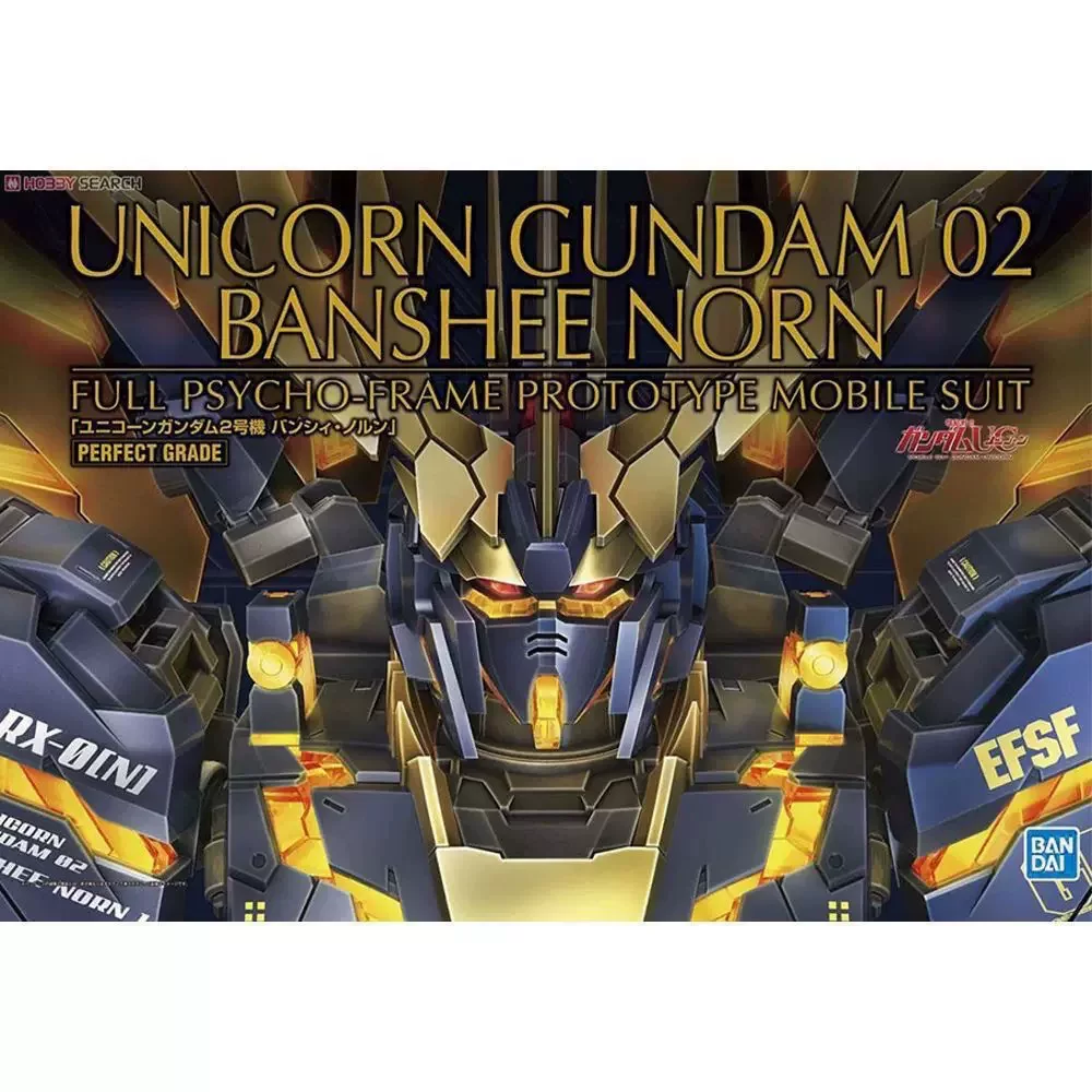 Bandai PG 1/60 Unicorn Gundam Unit 2 Banshee Fate Собранная модель