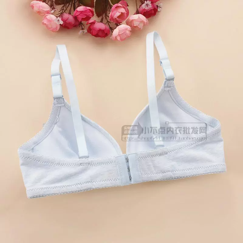 Mùa hè phiên bản Hàn Quốc hoang dã không có vòng thép phát triển áo ngực nữ sinh toàn chất liệu cotton dày vừa thoải mái