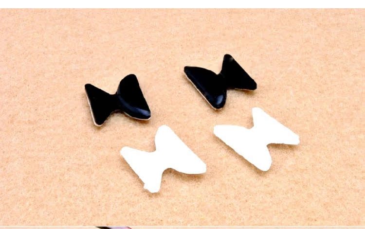 Miếng đệm mũi silicon nhập khẩu Tấm kính khung chống trượt nâng cao miếng đệm mũi Miếng dán mũi làm tăng miếng dán mũi - Kính khung kính đen