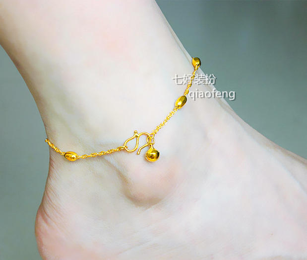 Vòng chân cát vàng mạ vàng không phai - Vòng chân vòng chân phong cách tây âu