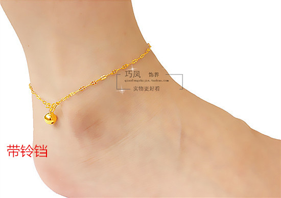 Vòng chân cát vàng mạ vàng không phai - Vòng chân vòng chân phong cách tây âu