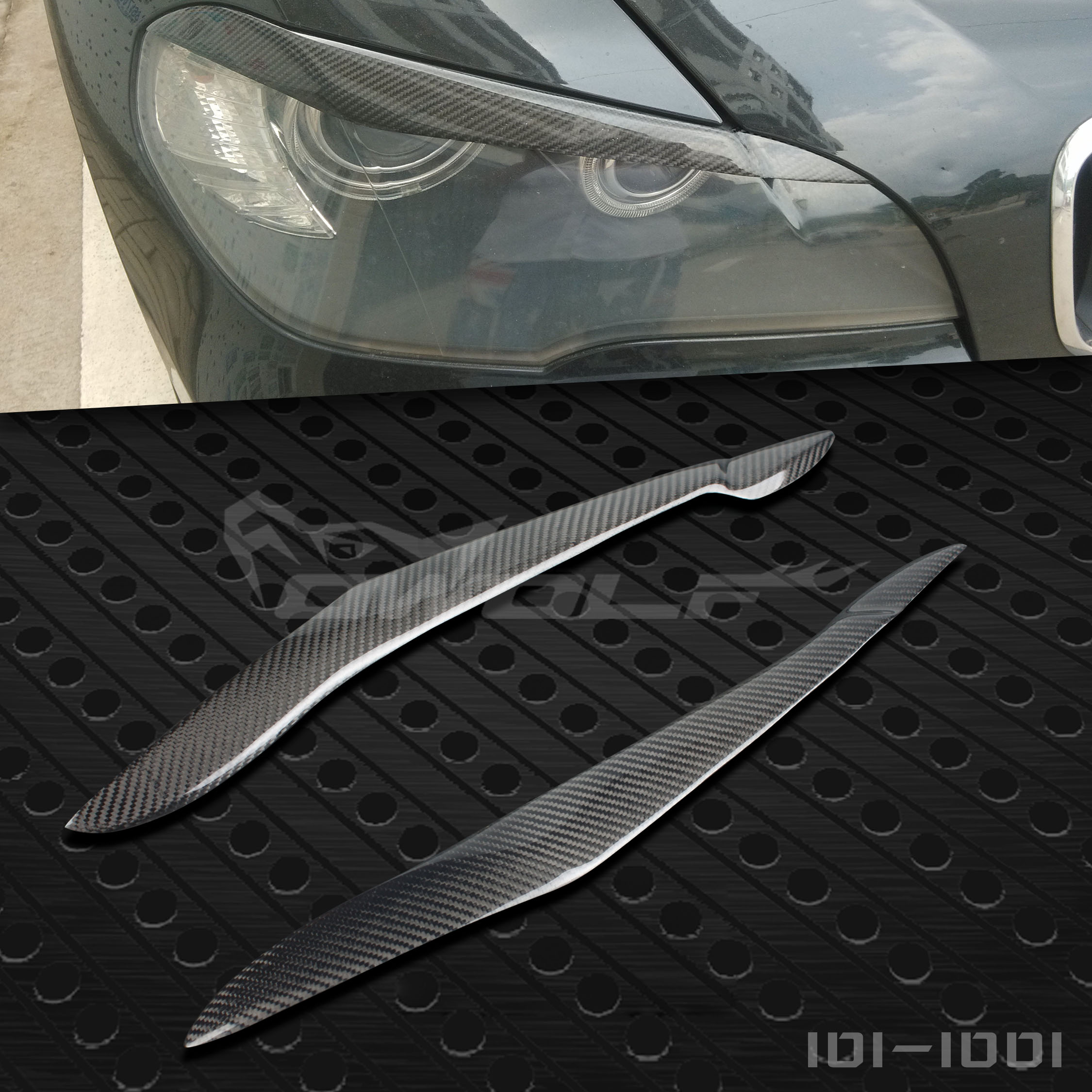 BMWBMWX5 series E70 carbon fiber lamp brow living-room light decorative light brow with a pair of assembled 3M glue