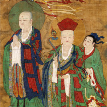 Buddha and Bodhisattva statues filigree thangkas Taoist statues water and land paintings Venerable Bintulu Venerable Ananda electronic version