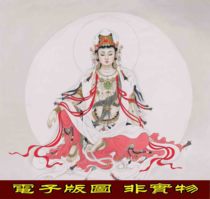 Portraits of Buddhas and Bodhisattvas filigree thangkas water and land paintings Taoist statues Water Moon Guanyin electronic manuscripts