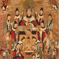 Buddha and Bodhisattva statues water and land paintings Taoist statues Qing Dynasty Mrs. Chen Lin and Li San God-given Qier electronic version