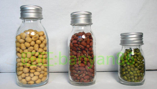 Glass bottle medicine bottle capsule bottle snail oral liquid wide mouth bottle transparent tablet sealed aluminum lid 356090ml ml