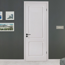 Qianchuan Solid Wood Doors Interior Doors Household Wooden Doors QE05 Oil Mixed Environmentally Friendly Wooden Doors