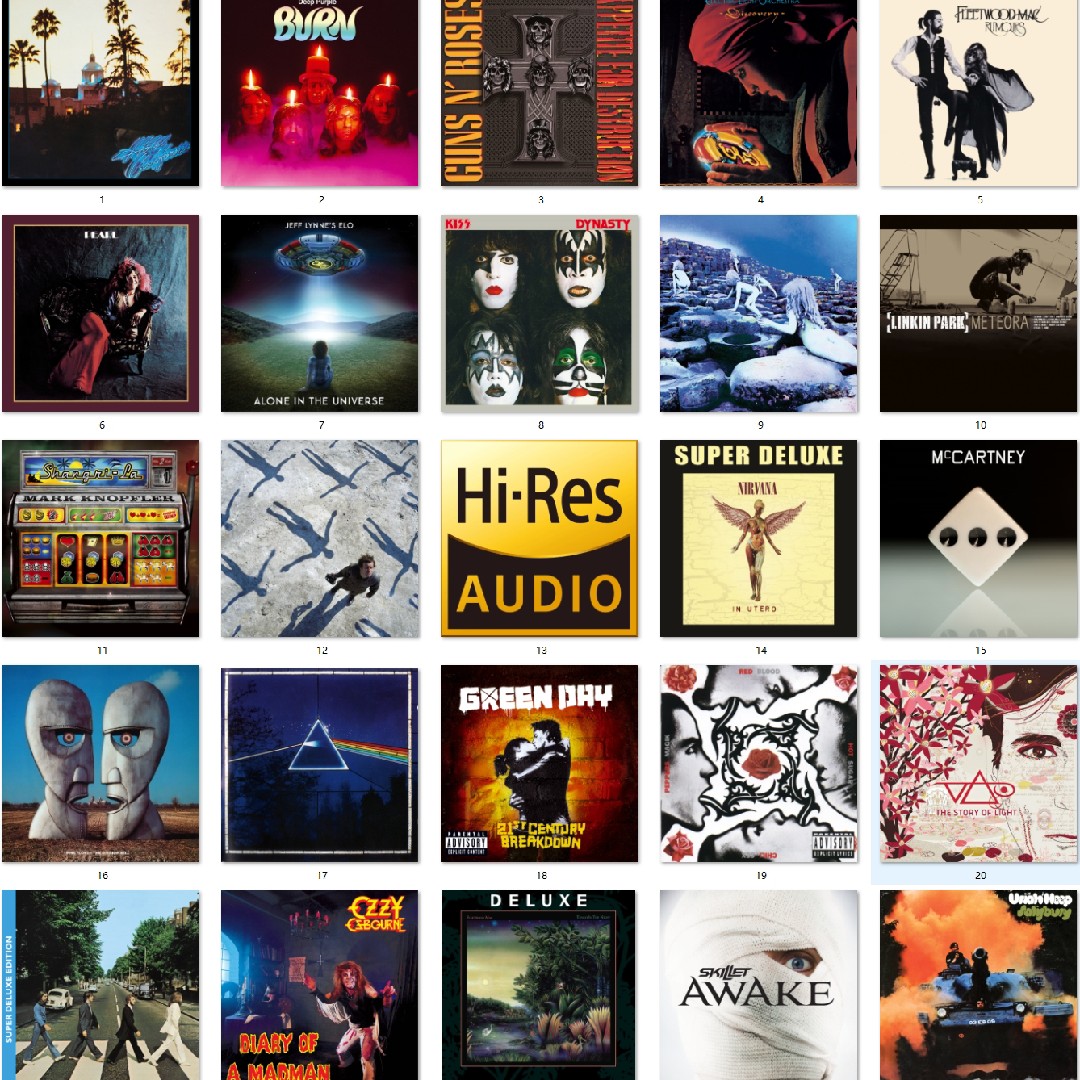 Classic rock music song HiFi no distortion HiRes 250 albums 24Bit FLAC Fever sound source