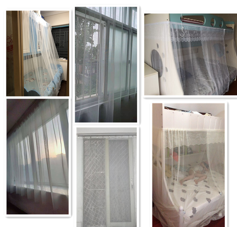 Set for a magic sticker bed curtain window screen BED CURTAIN CUSTOM SIMPLE DOOR CURTAIN MOSQUITO-PROOF SCREEN FREE OF PERFORATED YARN CURTAIN FOR HOME USE