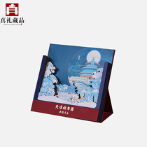 2021 Tiantan Prayer Calendar Forbidden City 3D Hand Tear Calendar Creative Vertical Paper Carving Knowledge Style Cultural and Creative Taiwan Calendar Chinese Style