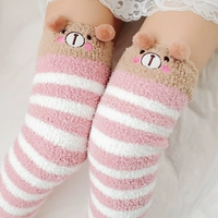 Mùa thu và mùa đông nhung ấm san hô trên đầu gối tất nữ tháng vớ dày dài vớ cao vớ vớ ngủ vớ nhà vớ vớ bàn đi trong nhà