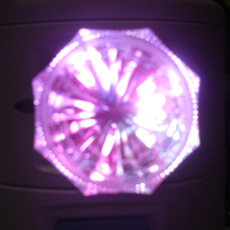 Night light LED flash night light in-line bedside light with switch seven color flash