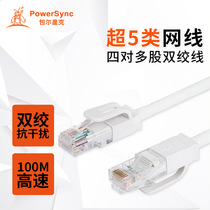 Baoer Xingke Class 5 engineering network cable twisted 100 megabyte copper-clad aluminum lily white engineering line 0 5~50 meters