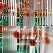 Tempered ultra-white Changhong Jade Rainbow corrugated embossed art glass wick stripes spotlight icicle screen partition customization