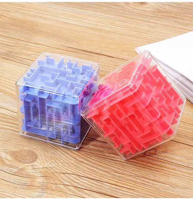 Maze Rubiks Cube 3D Stereo Magic Ball Hạt E558 Giải pháp trí tuệ học tập sớm Giải nén đồ chơi giáo dục trẻ nhỏ đồ chơi gỗ thông minh
