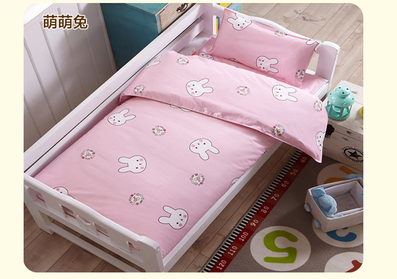 Mẫu giáo chăn ba mảnh thiết lập với lõi sáu mảnh bông quilt cover bé nap trẻ em cotton bộ đồ giường cotton mùa đông