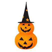 Halloween decoration hooded pumpkin lantern folding lantern ornaments funny atmosphere scene layout props supplies