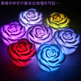 Разноцветный фонарь на день Святого Валентина, лампа в форме сердца, ночник, подарок на день рождения, розы