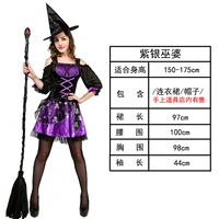 Взрослая фиолетовая серебряная ведьма 【подходит