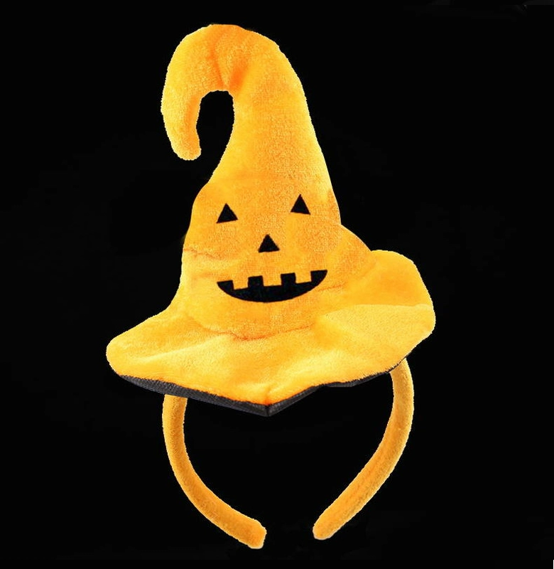 Halloween Dress Up Vật phẩm Đạo cụ Bí ngô Mũ nón Headband Người lớn Mũ trẻ em Headband Spider Web Wizard Hat - Sản phẩm Đảng / Magic / Hiệu suất