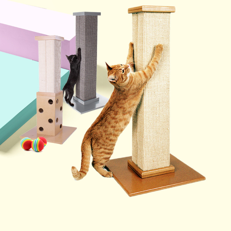 SmartCAT Vertical cat scratching column Sisal cat scratching board Climbing frame Claw grinder No crumbs Cat claw board Cat supplies