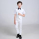 Boys' dress summer short-sleeved student recitation cantata group performance flower boy boy host piano performance clothing