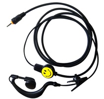 Walkie-talkie earphones Mini intercom phone ear wires Threaded spiral twist headphone wires Headset earplugs