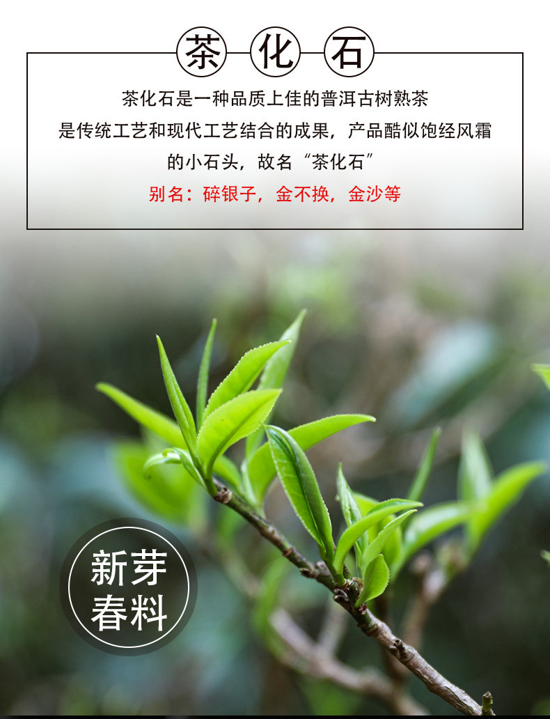 紫昌号 特级碎银子 10年陈糯米香普洱茶 250g 礼盒装 图2