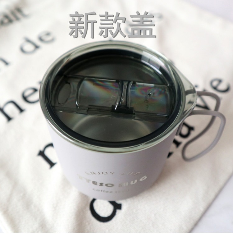 Gió công nghiệp Bắc Âu retro cốc cà phê vàng cốc nước cốc ăn sáng 304 thép không gỉ hai lớp cốc uống cốc bình đựng nước