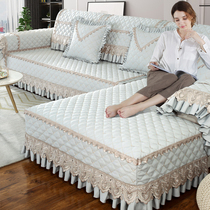 Sofa cover upscale light and luxurious Nordic full bag Universal Sleeve Leather Sofa Cushion All Season Universal Non-slip Cushion Suit