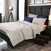 Mo Nai River Light Luxury Solid American Cotton quilted Bed Sheet Cover Ba mảnh