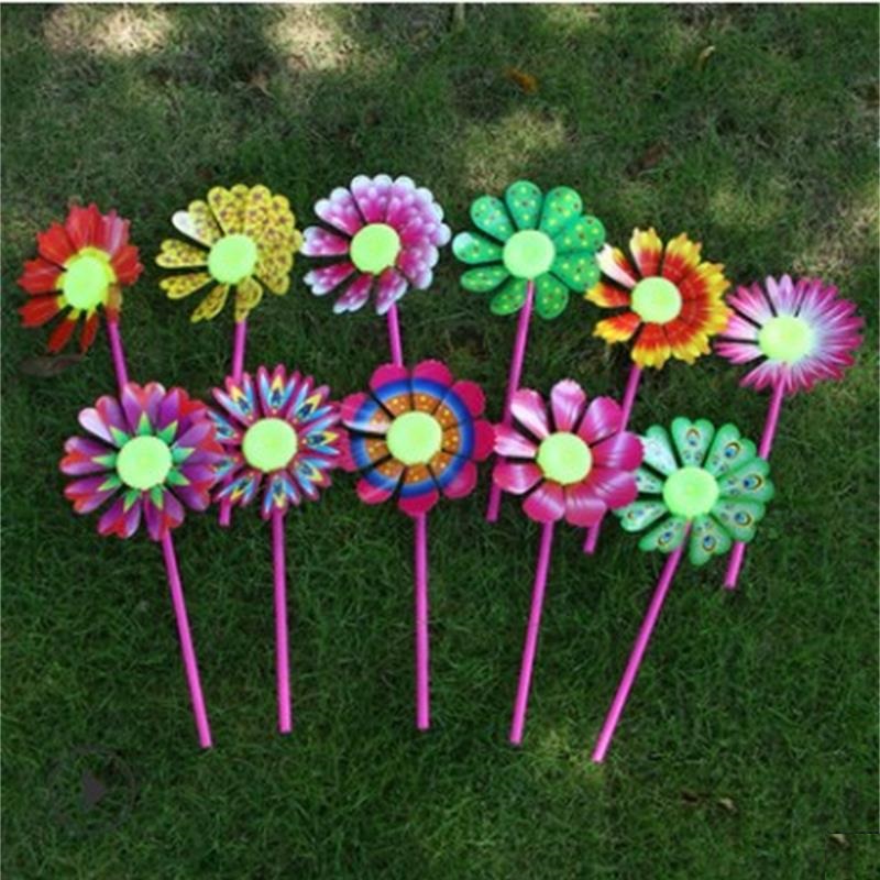 Windmill Children Small Gifts 1 Yuan Less Cartoon Windmill Toy Hanging Accessories Windmills Outdoor Scooter Windmill Decorations
