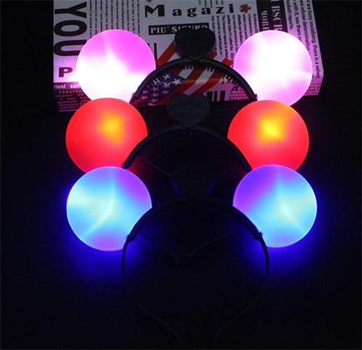61 Children's Day Hair Stirruple Mitch Lamp Flash Round Mianie Hair Chuck Buckle Luminous Butterfly Knot Small Gift Toy
