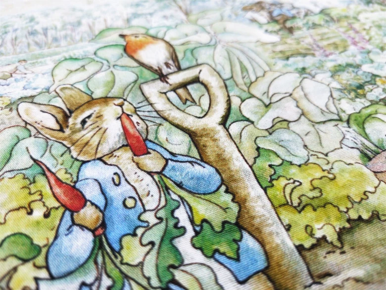 Peter Rabbit Vải Cotton Baby Children Cotton Quần áo Bộ đồ giường Handmade DIY chắp vá Túi tote Vải - Vải vải tự làm